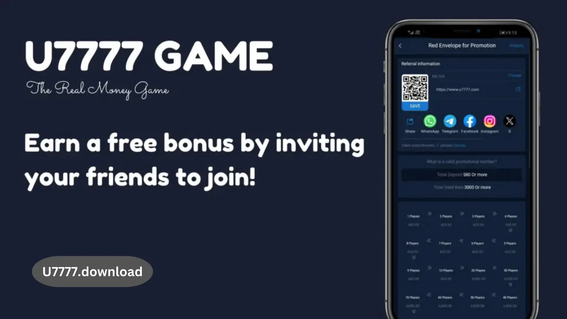 U7777 Game Download (New Real Earning App) for Android 2 U7777.download 2